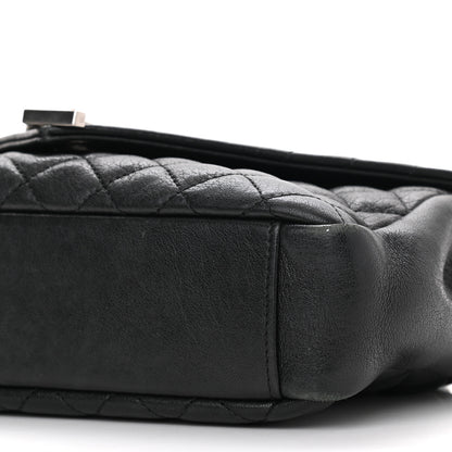 Saint Laurent Sheepskin Tri-Quilt Monogram Medium College Bag Black 6 of 12