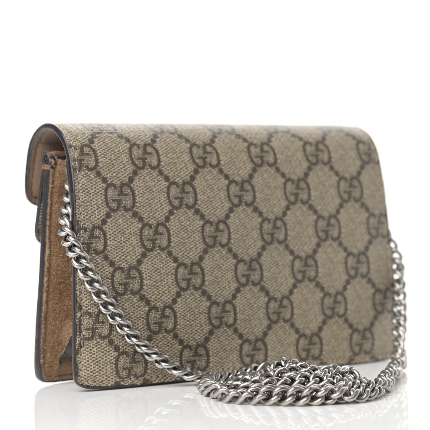 Gucci GG Supreme Monogram Super Mini Dionysus Shoulder Bag Taupe 3 of 11