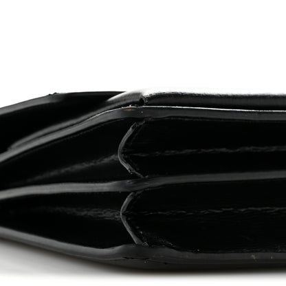 Saint Laurent Calfskin Medium Monogram Sunset Satchel Black 9 of 16