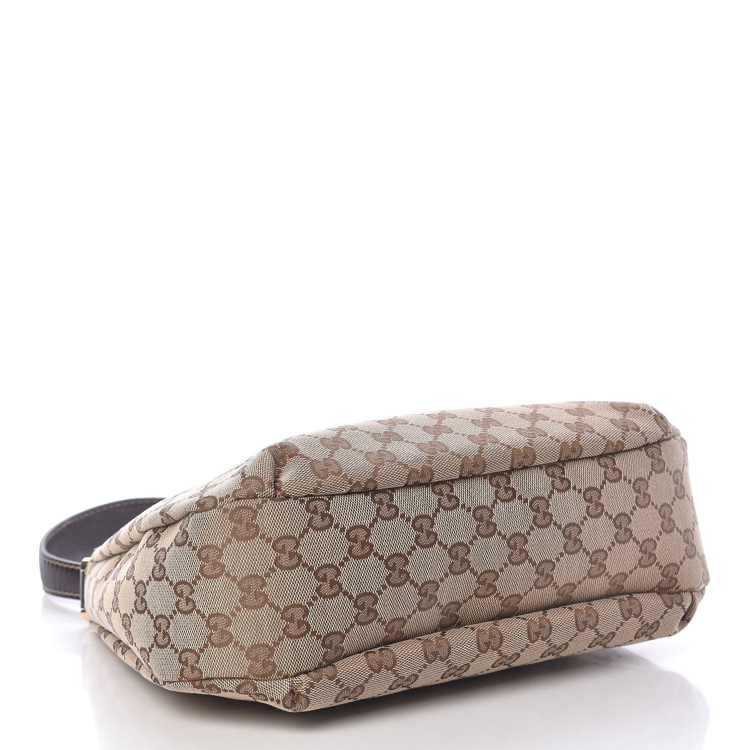 Gucci Monogram Medium New Ladies Web Hobo Dark Brown 4 of 10