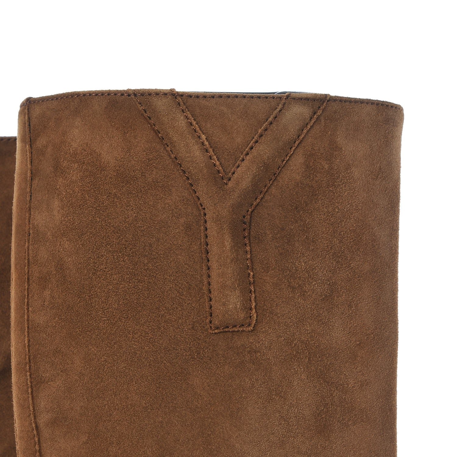 Saint Laurent Suede Knee High Boots 36 Beige 11 of 13