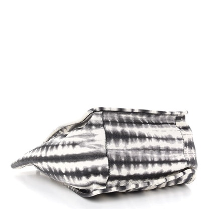 Proenza Schouler Grained Calfskin Large Tie Dye Tote Black White 4 of 9