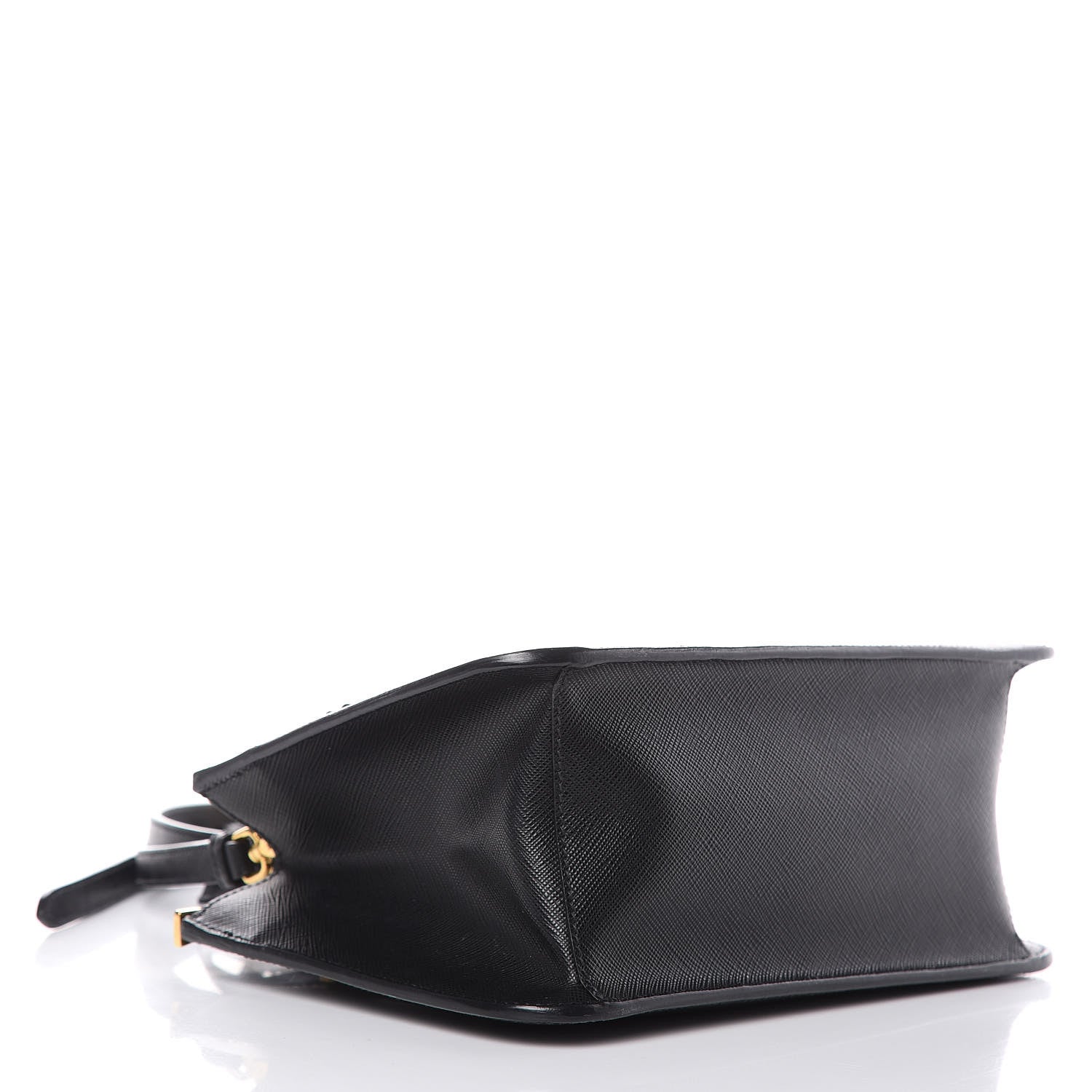 Prada Saffiano Mini Double Zip Tote Black 4 of 9