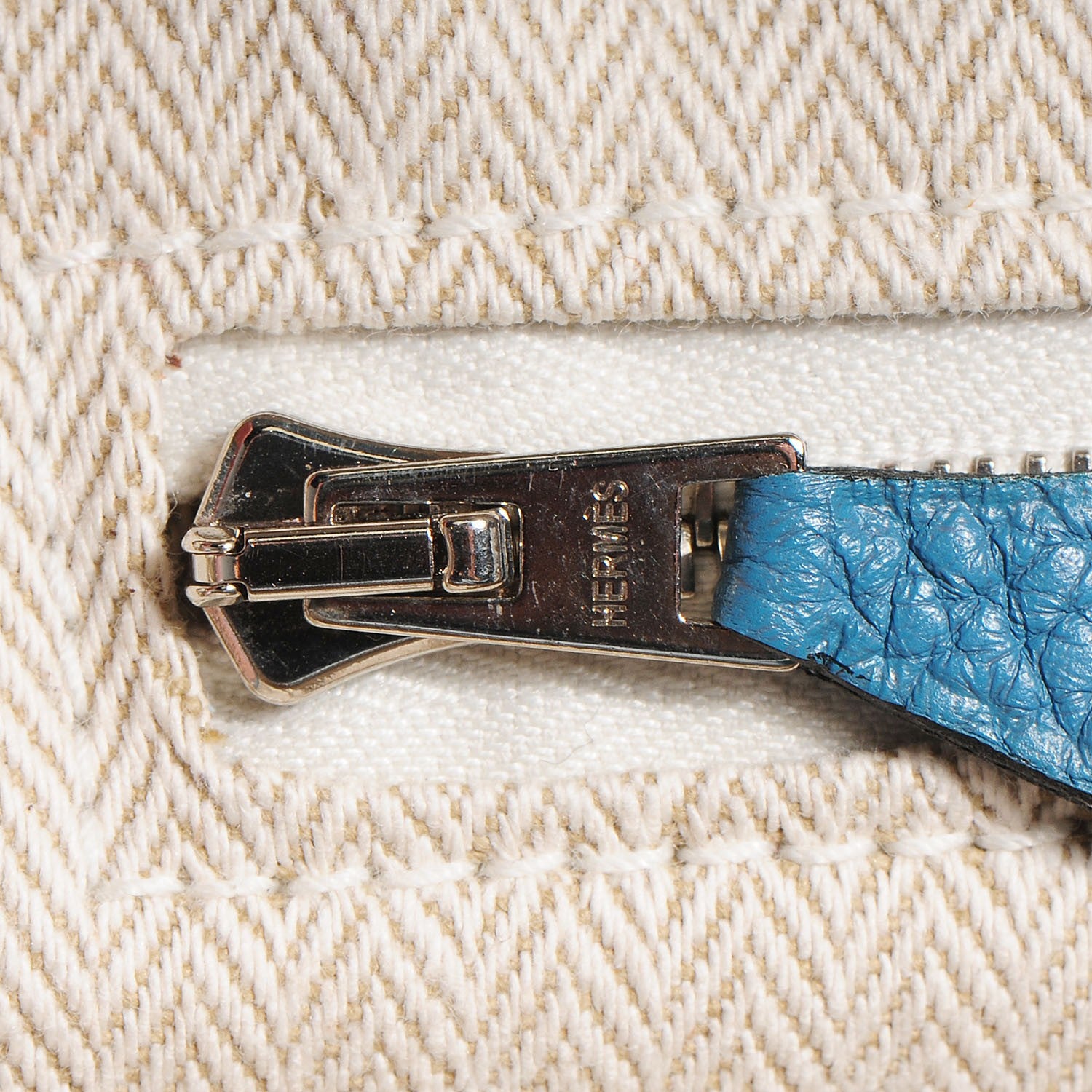 Hermes Taurillon Clemence Victoria II 35 Blue Jean 13 of 17