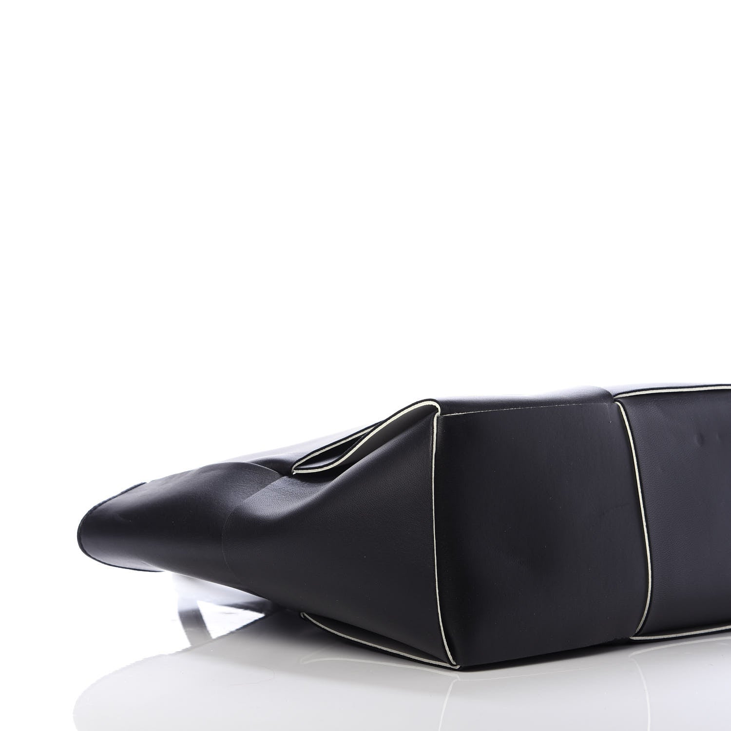 Bottega Veneta Nappa Maxi Intrecciato Arco Tote Black White 7 of 14