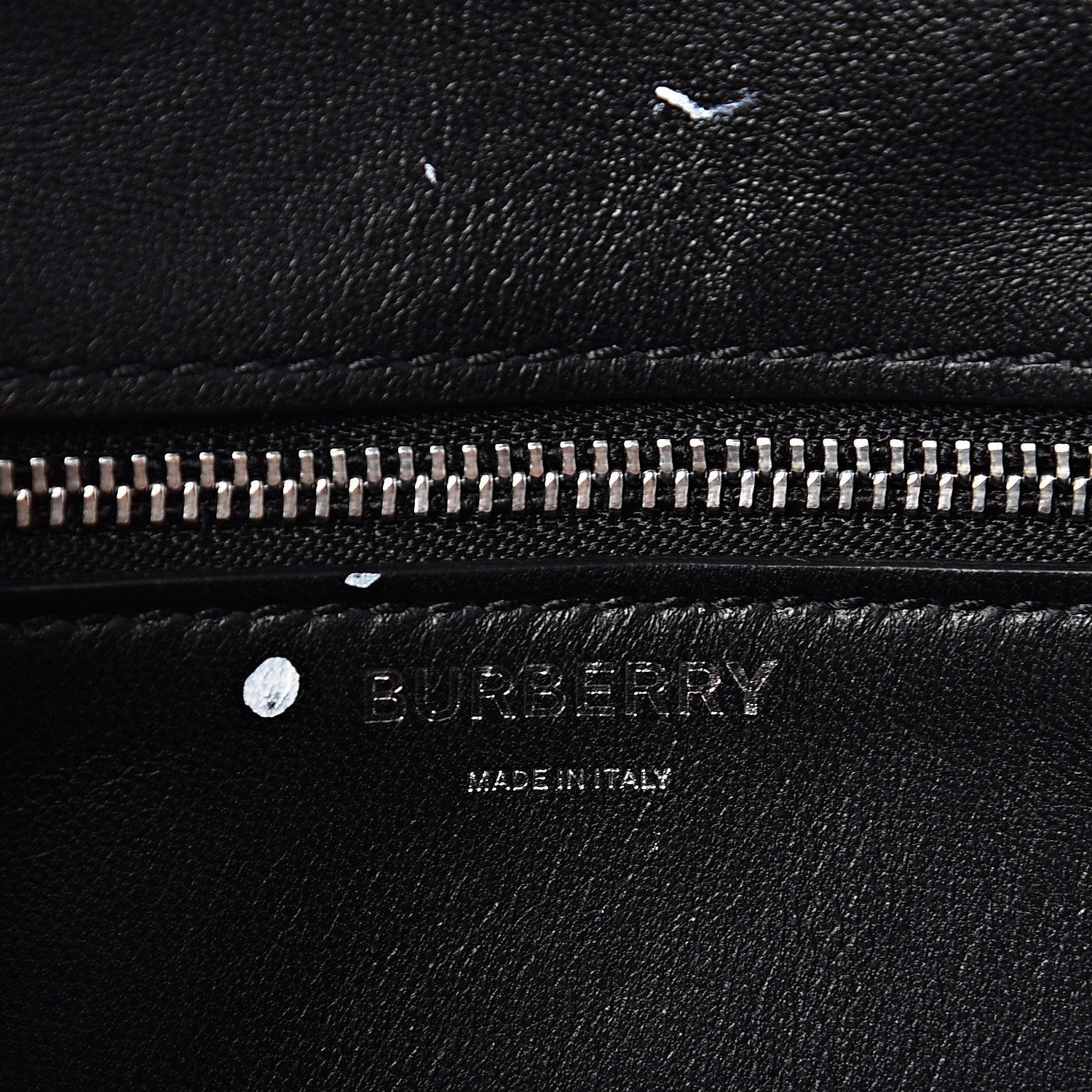 Burberry Calfskin Logo Printed Small TB Bag Black White 5 of 11