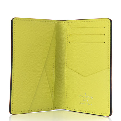 Louis Vuitton Monogram Taiga Pocket Organizer Yellow 5 of 7