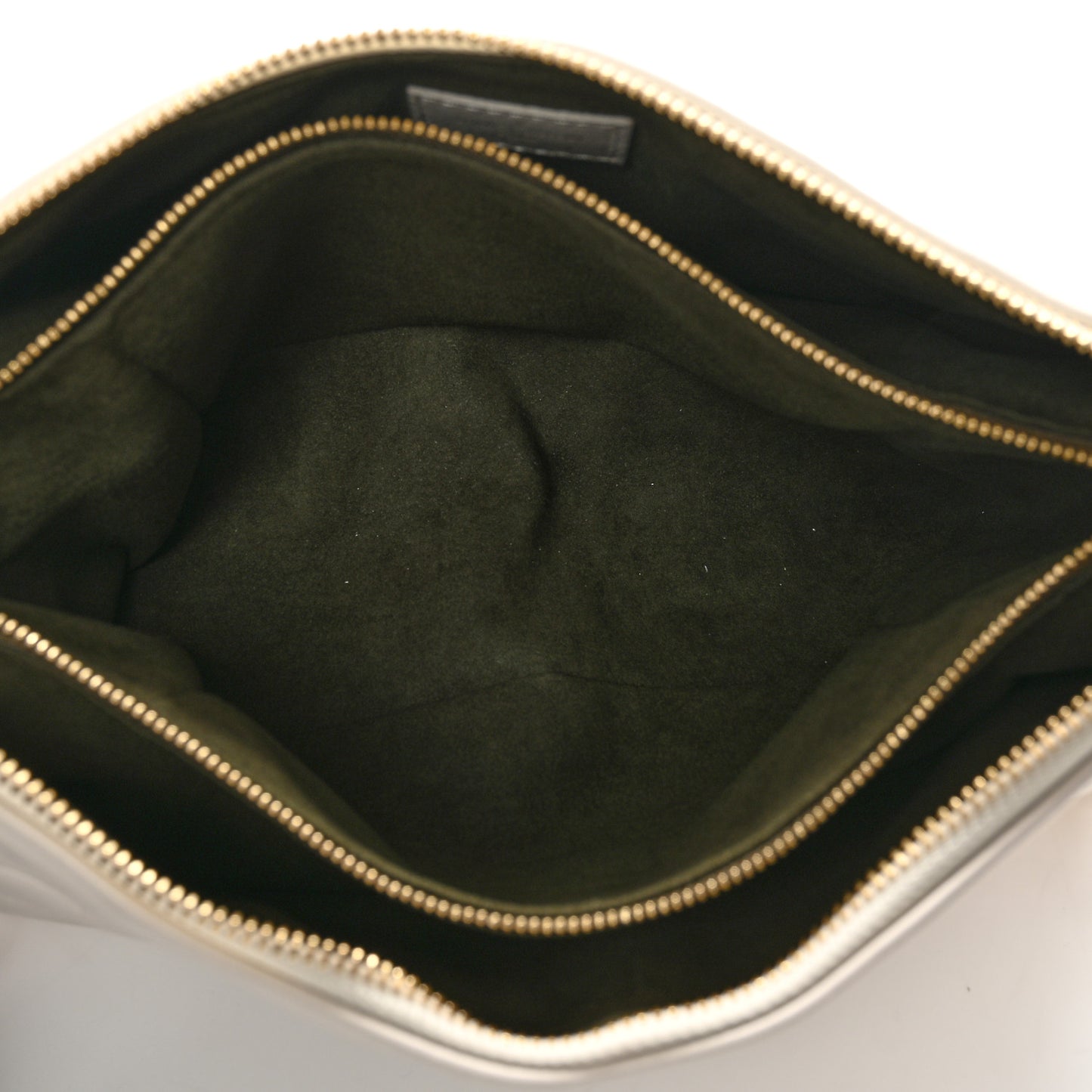 Lambskin Embossed Monogram Coussin PM Cream