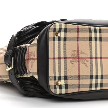 Burberry Haymarket Check Tote Chocolate 10 of 11