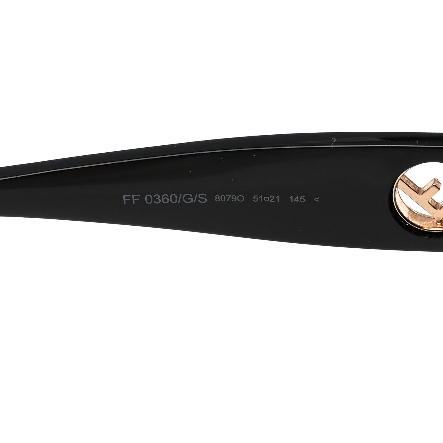 Fendi Acetate F is Fendi Cat Eye Sunglasses FF 0360/G/S Black 5 of 6