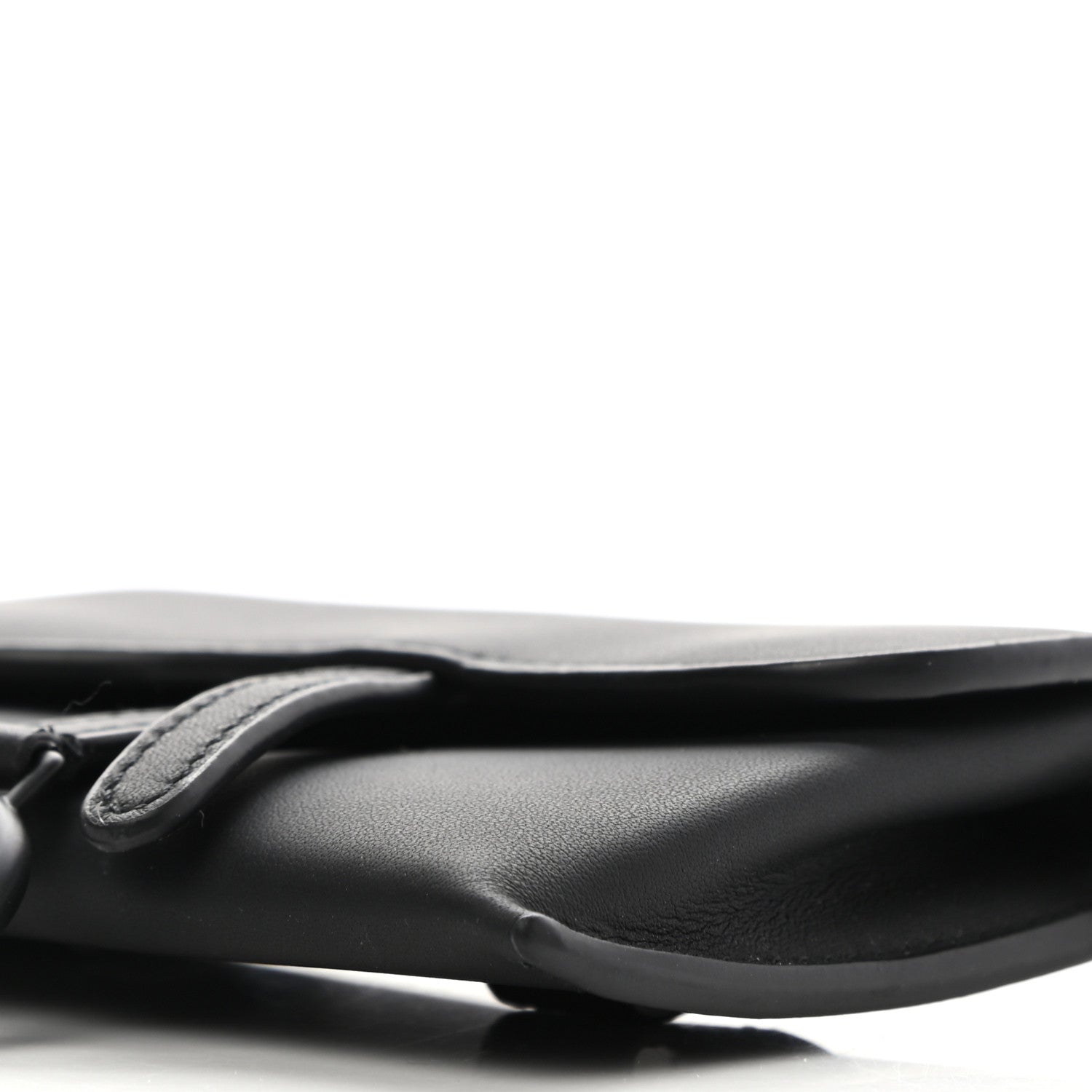 Christian Dior Ultra Matte Calfskin Nano Saddle Chain Pouch Black 9 of 9