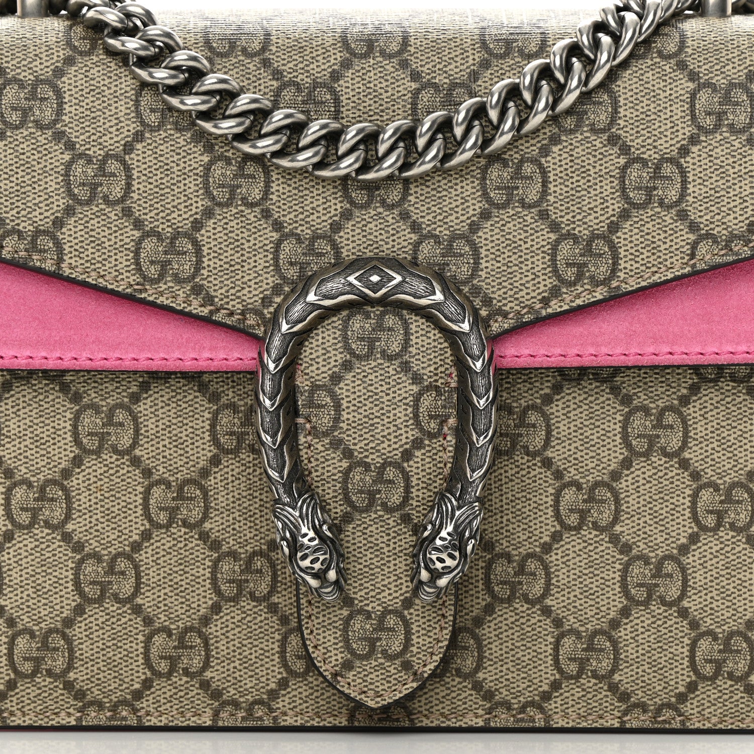 Gucci GG Supreme Monogram Mini Dionysus Shoulder Bag Pink 8 of 15