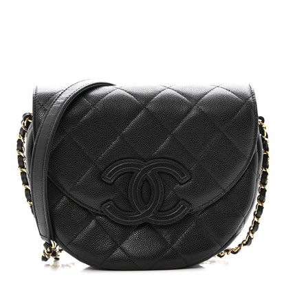 Chanel Caviar Quilted Small Messenger Flap Black 1 of 12