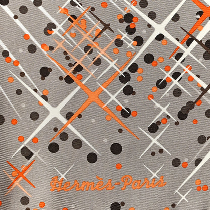 Hermes Silk Magic Kelly Scarf 90 Sepia White Orange 2 of 7