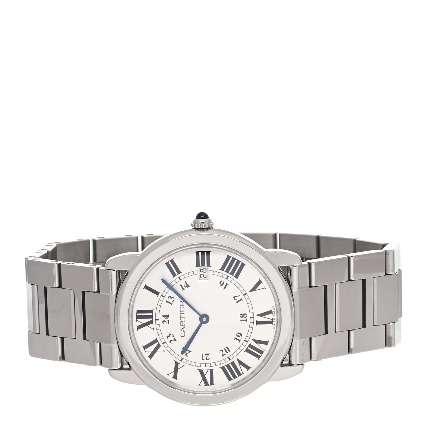 Cartier Stainless Steel 36mm Ronde Solo Quartz Watch 2 of 5
