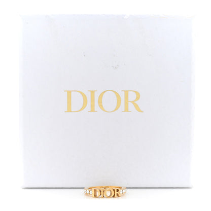 Christian Dior Metal Crystal Dio(R)evolution Ring M 52 6 Gold 5 of 5