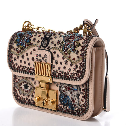 Christian Dior Calfskin Beaded Mini Dioraddict Flap Bag Beige 12 of 12
