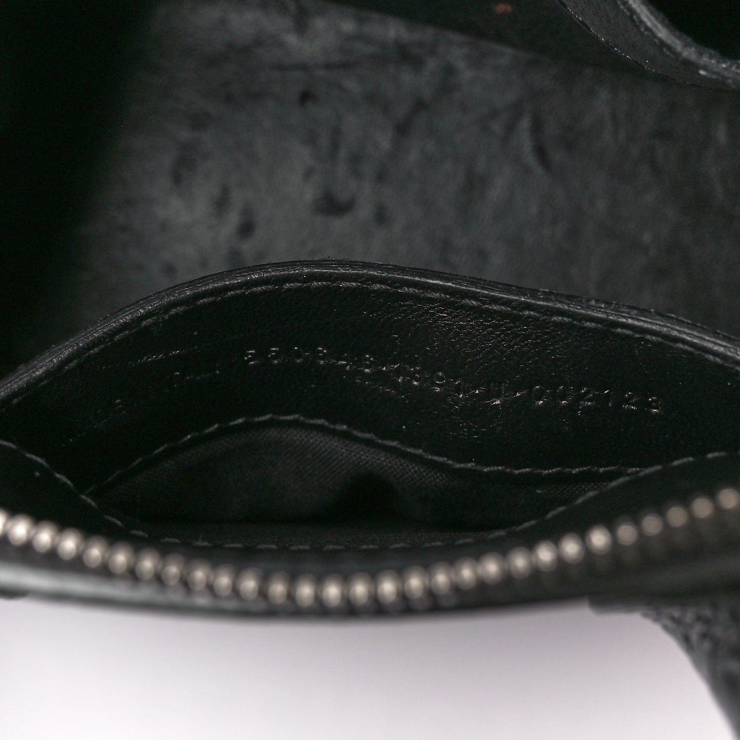 Shiny Calfskin Logo Crocodile Embossed XXS Ville Top Handle Bag Gray