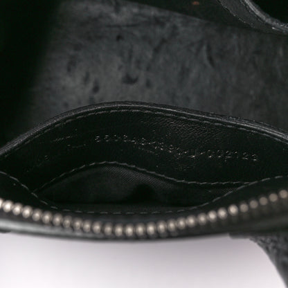 Balenciaga Shiny Calfskin Logo Crocodile Embossed XXS Ville Top Handle Bag Gray 7 of 11