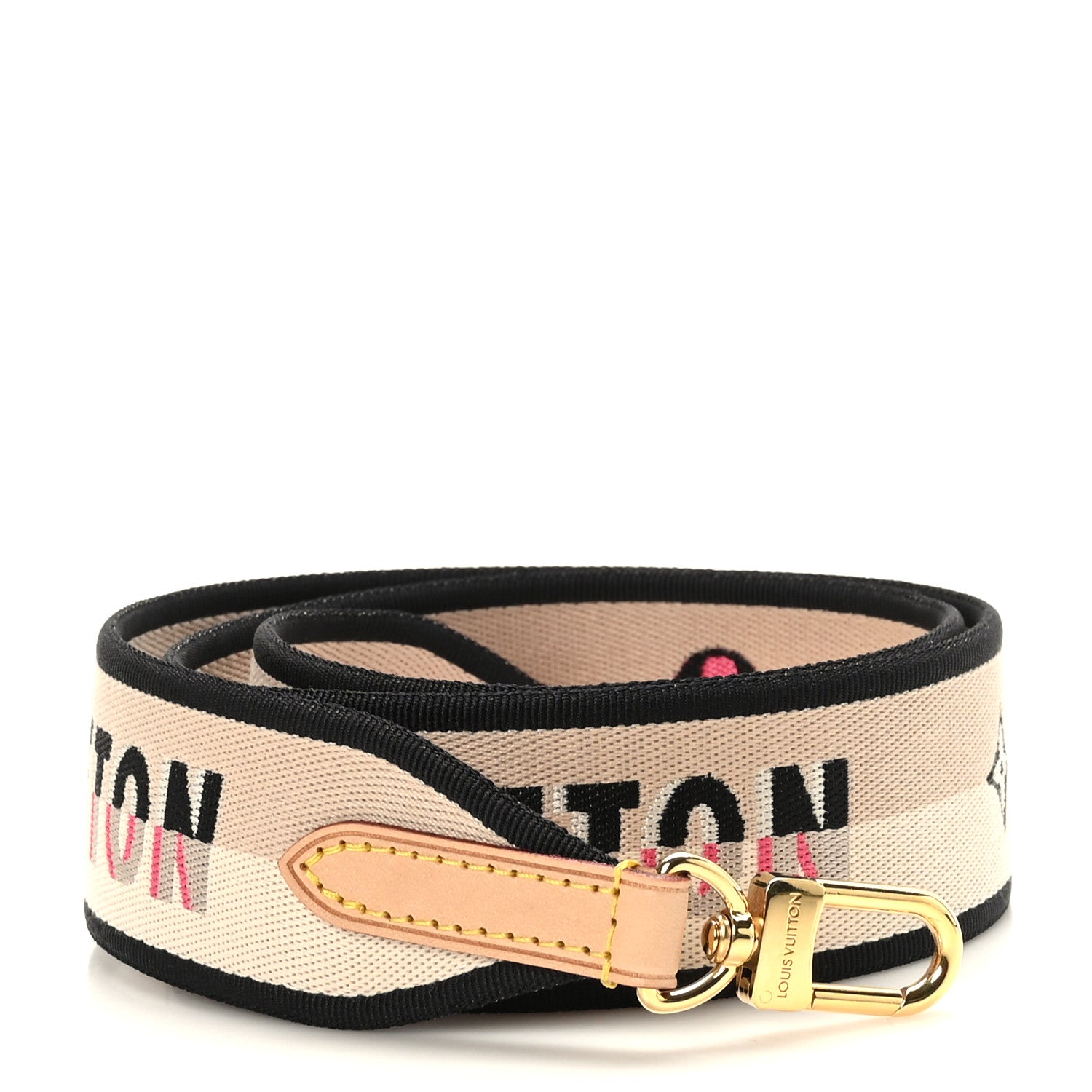 Louis Vuitton Jacquard Speedy Bandouliere 20 Shoulder Strap Black 1 of 3