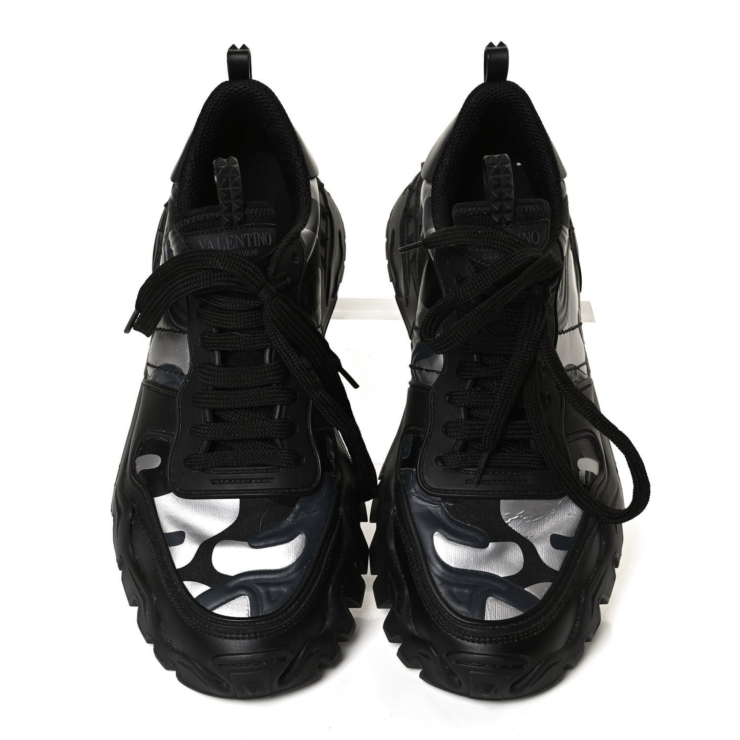 Nappa Suede Camouflage Womens Rockrunner Plus High Frequency Sneakers 41 Black