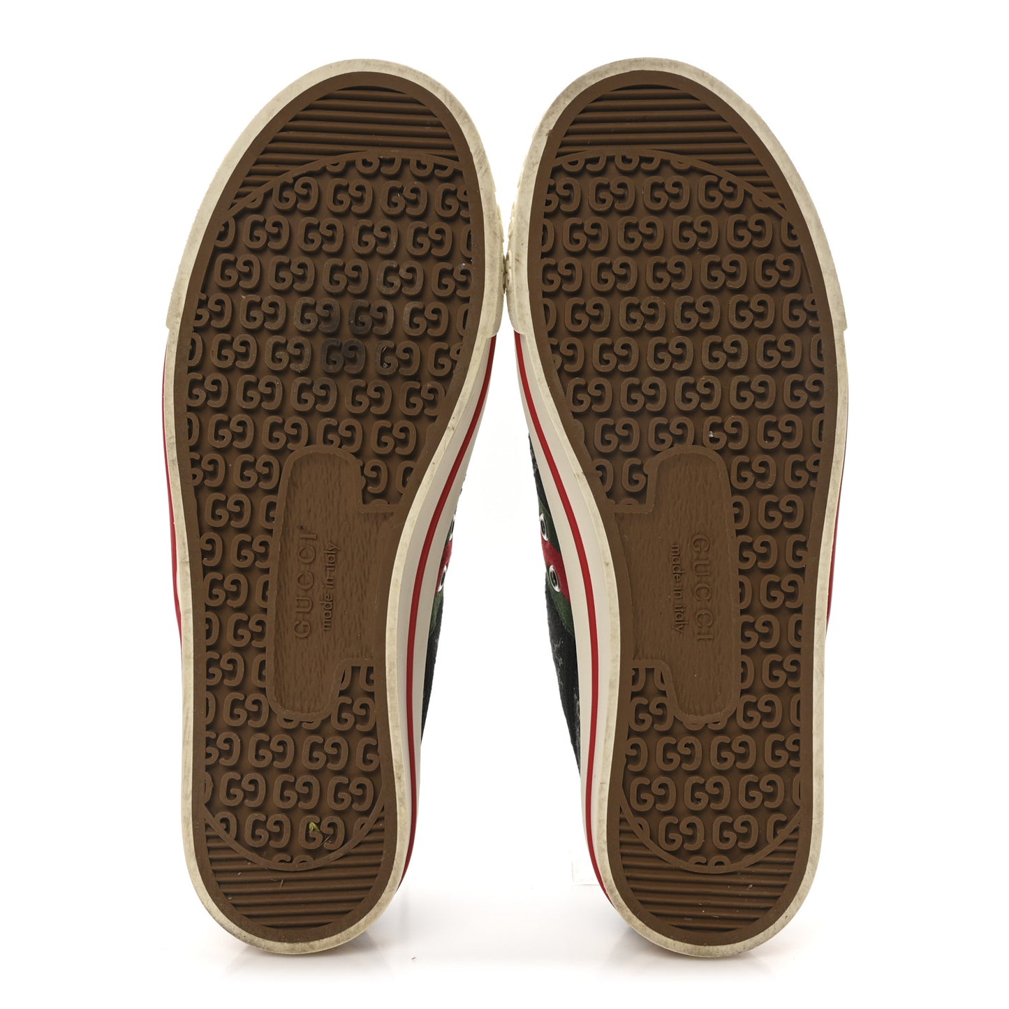 New Denim GG Monogram Web Womens 1977 Tennis Sneakers 39 Black Ivory