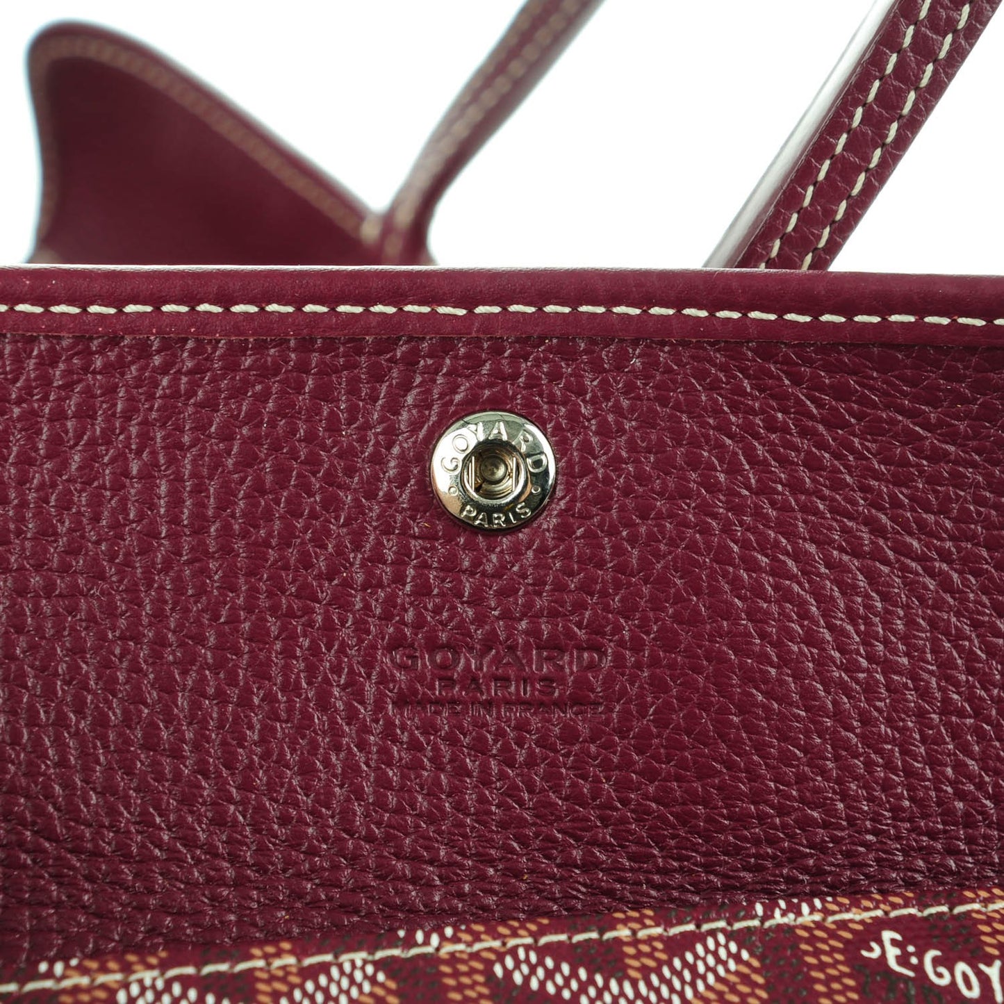 Goyardine Sac Hardy Pet Carrier PM Burgundy