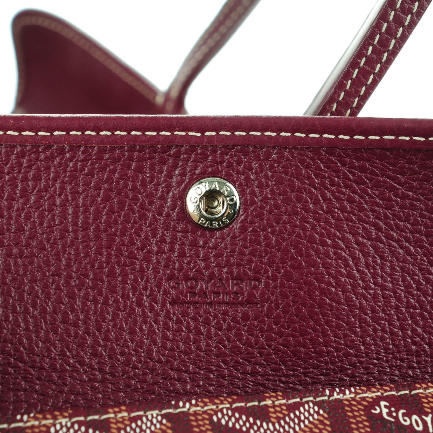 Goyard Goyardine Sac Hardy Pet Carrier PM Burgundy 7 of 9