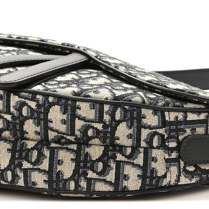 Christian Dior Oblique Saddle Bag Blue 10 of 10