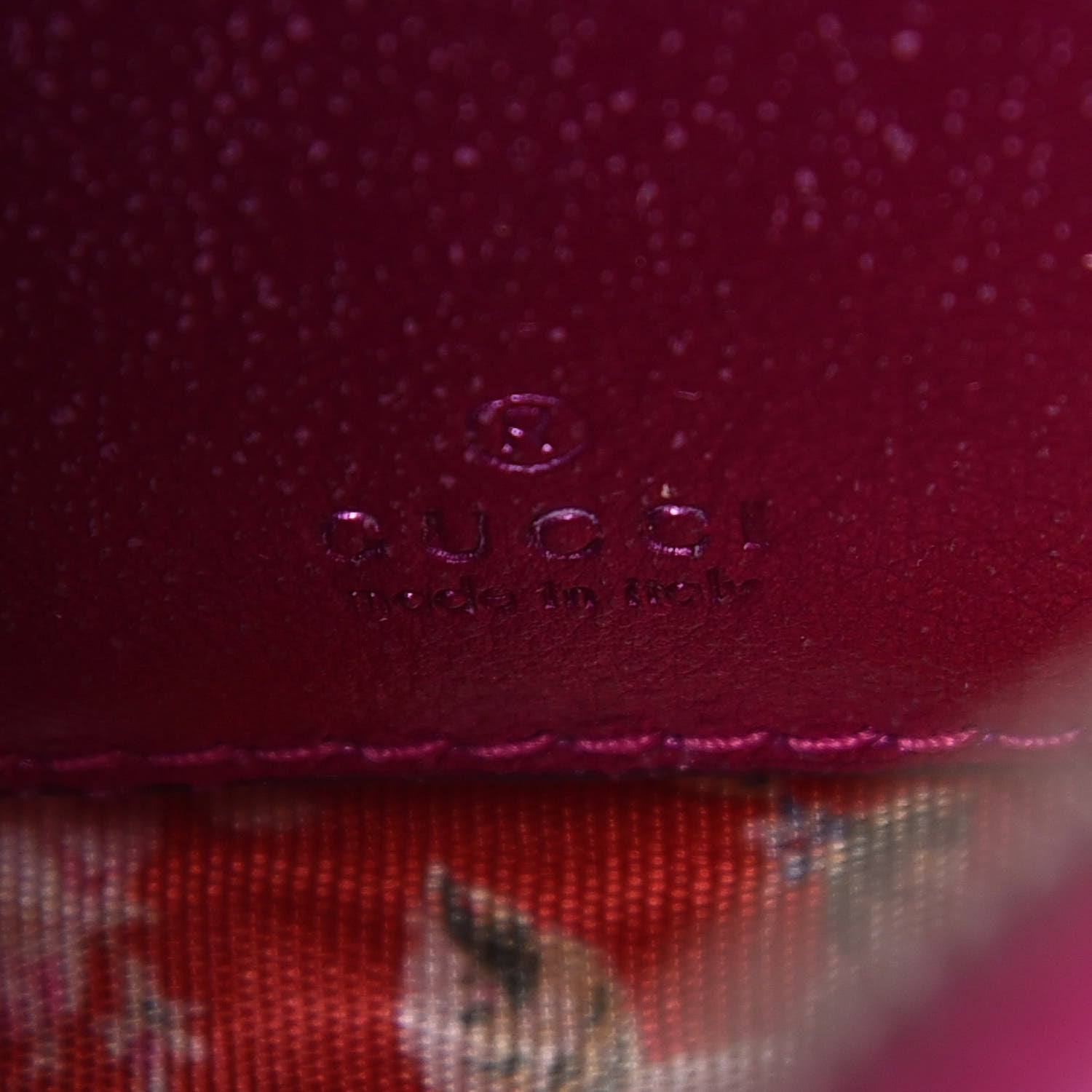 Gucci Laminated Nappa Trapuntata Mini Zumi Shoulder Bag Fuxia 8 of 9