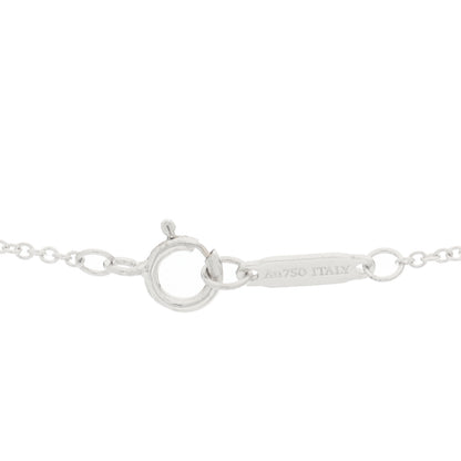 Tiffany 18K White Gold Diamond Small T Smile Pendant Necklace 4 of 6