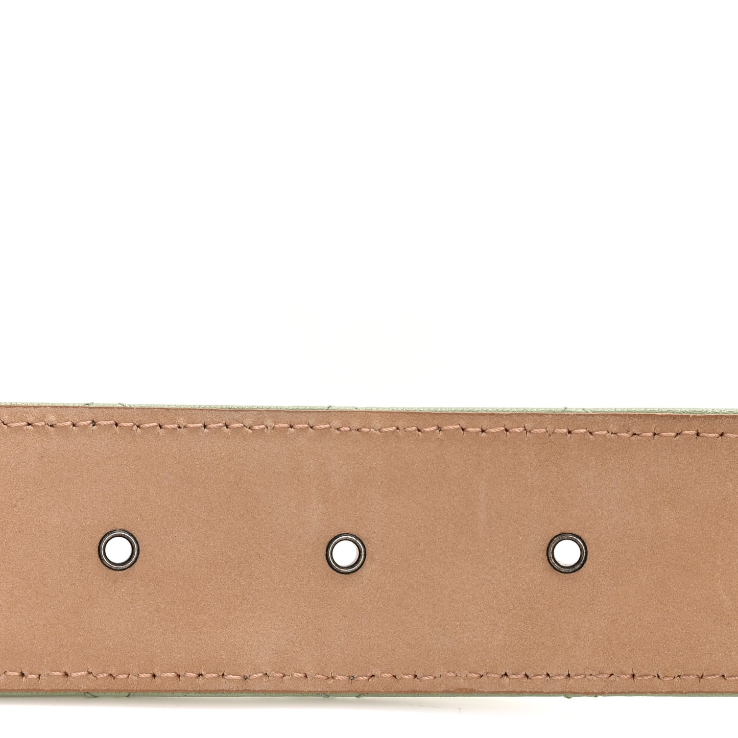 Lambskin Quilted CC Belt 80 32 Green