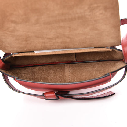 Loewe Grained Calfskin Mini Gate Crossbody Bag Scarlet Burnt Red 5 of 10