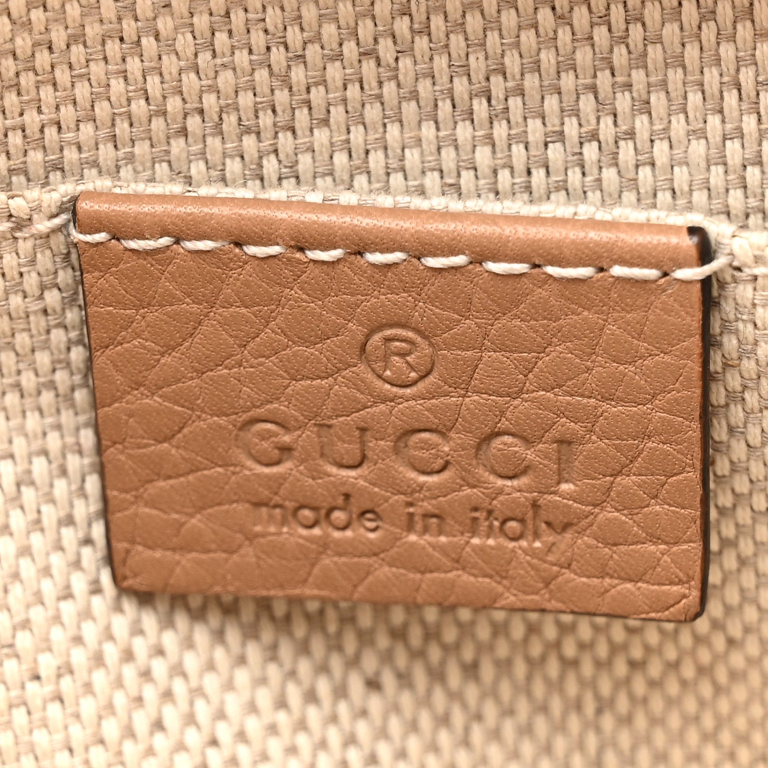 Gucci Pebbled Calfskin Small Soho Disco Bag Camelia 6 of 12