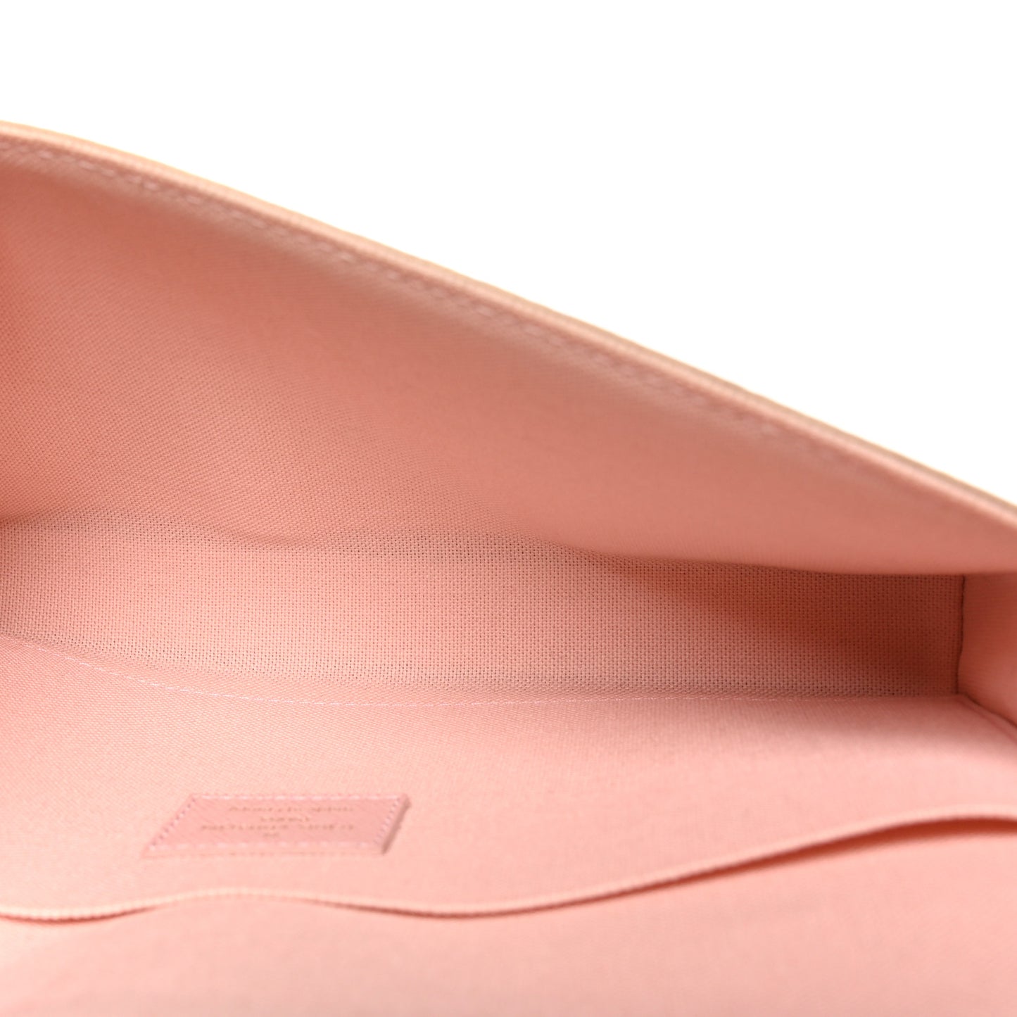 Damier Azur Pochette Felicie Chain Wallet Rose Ballerine