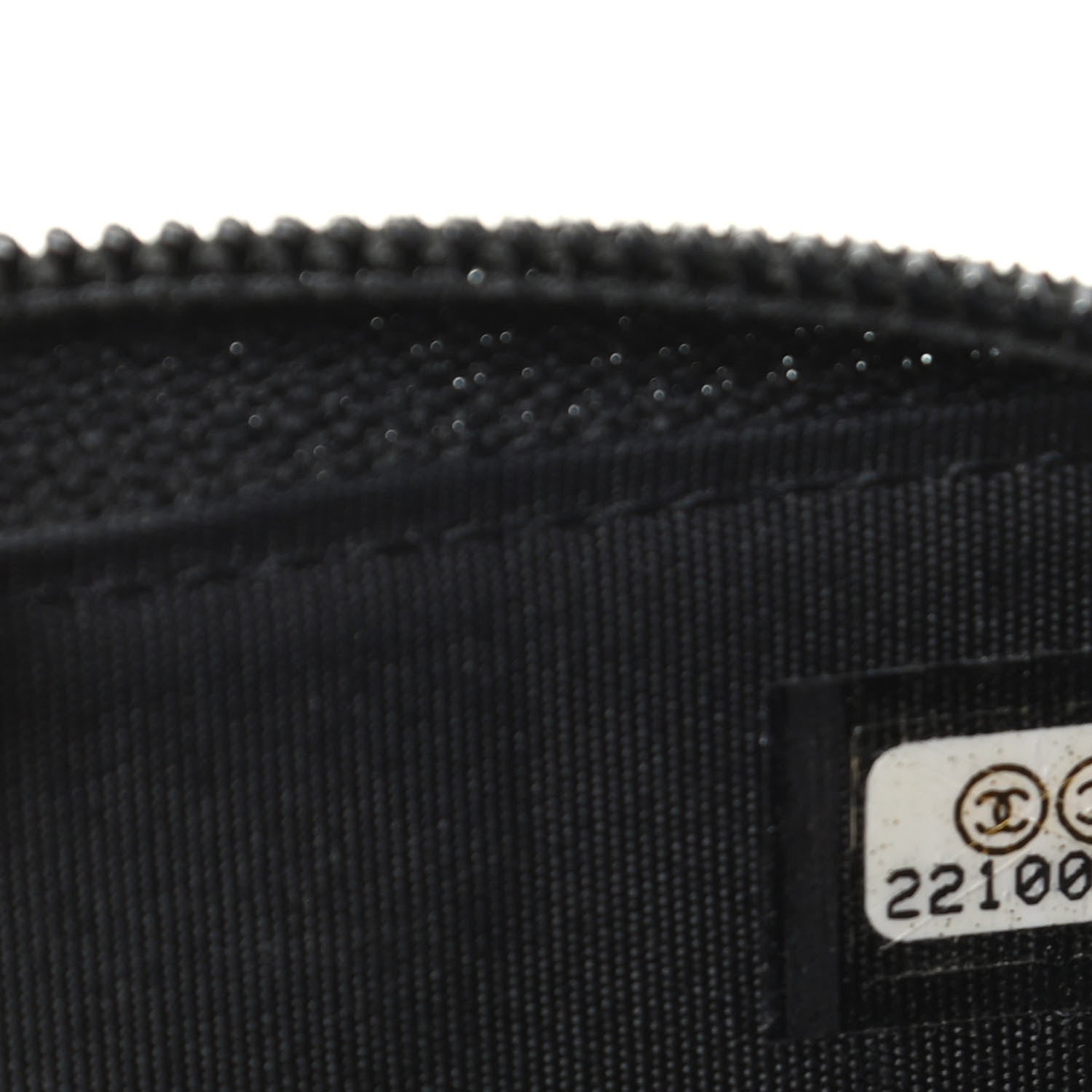Chanel Lambskin Quilted Zip Around Boy Coin Purse Wallet Black 7 of 8