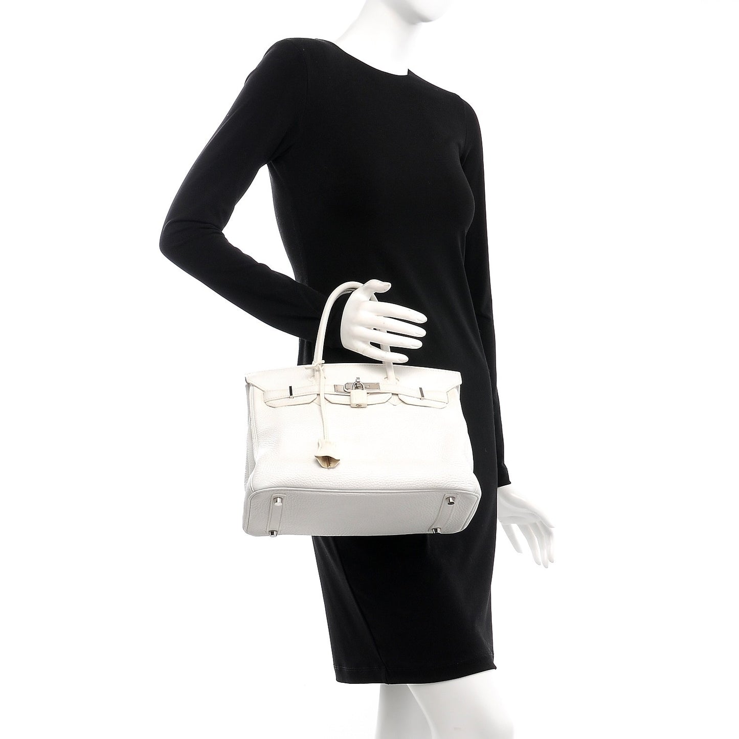 Taurillon Clemence Birkin 30 White