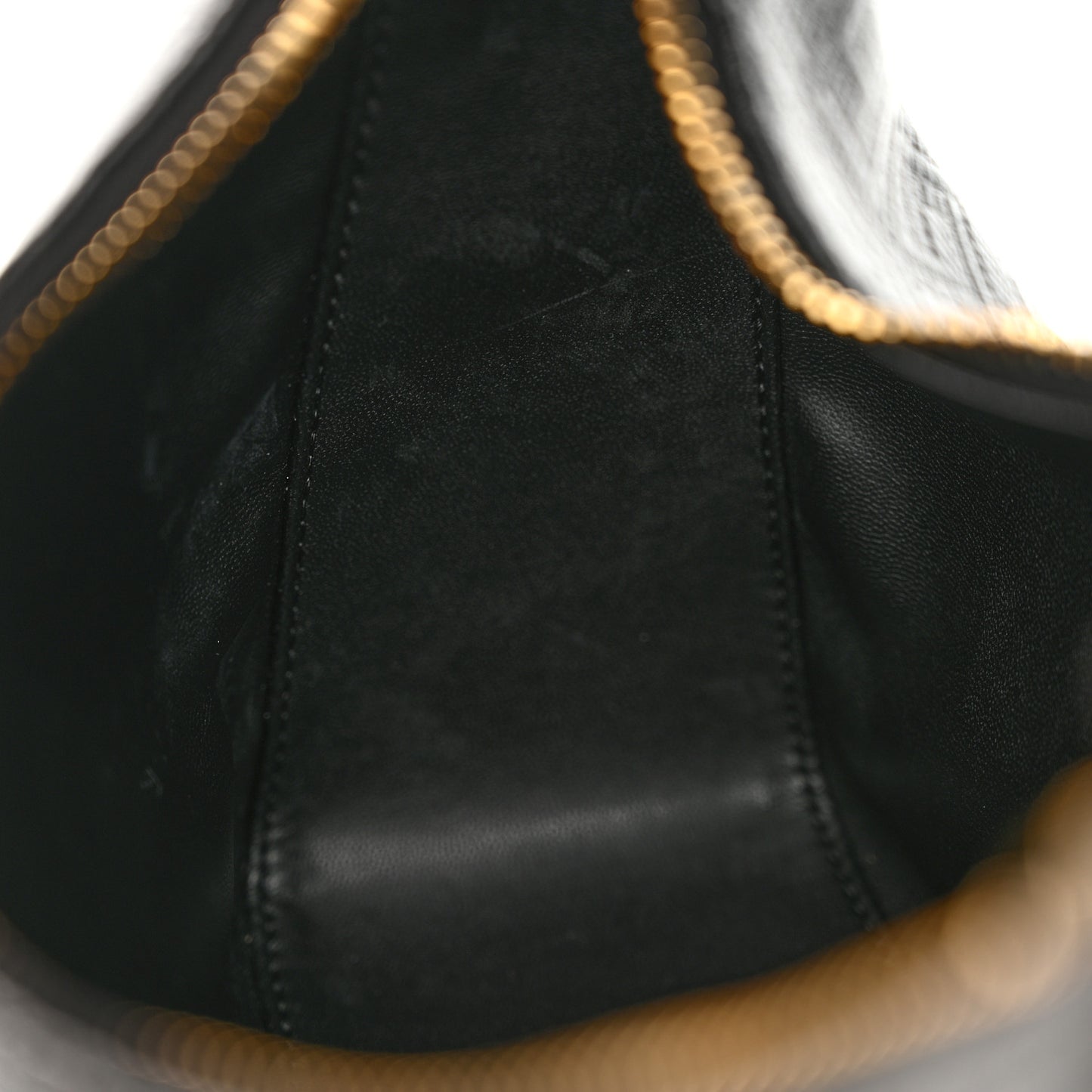 Coated Canvas Logo 4G Embossed Small Moon Cut Out Shoulder Bag Black