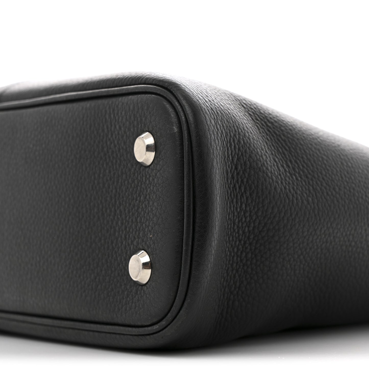 Grained Calfskin Medium Locker Hobo Black