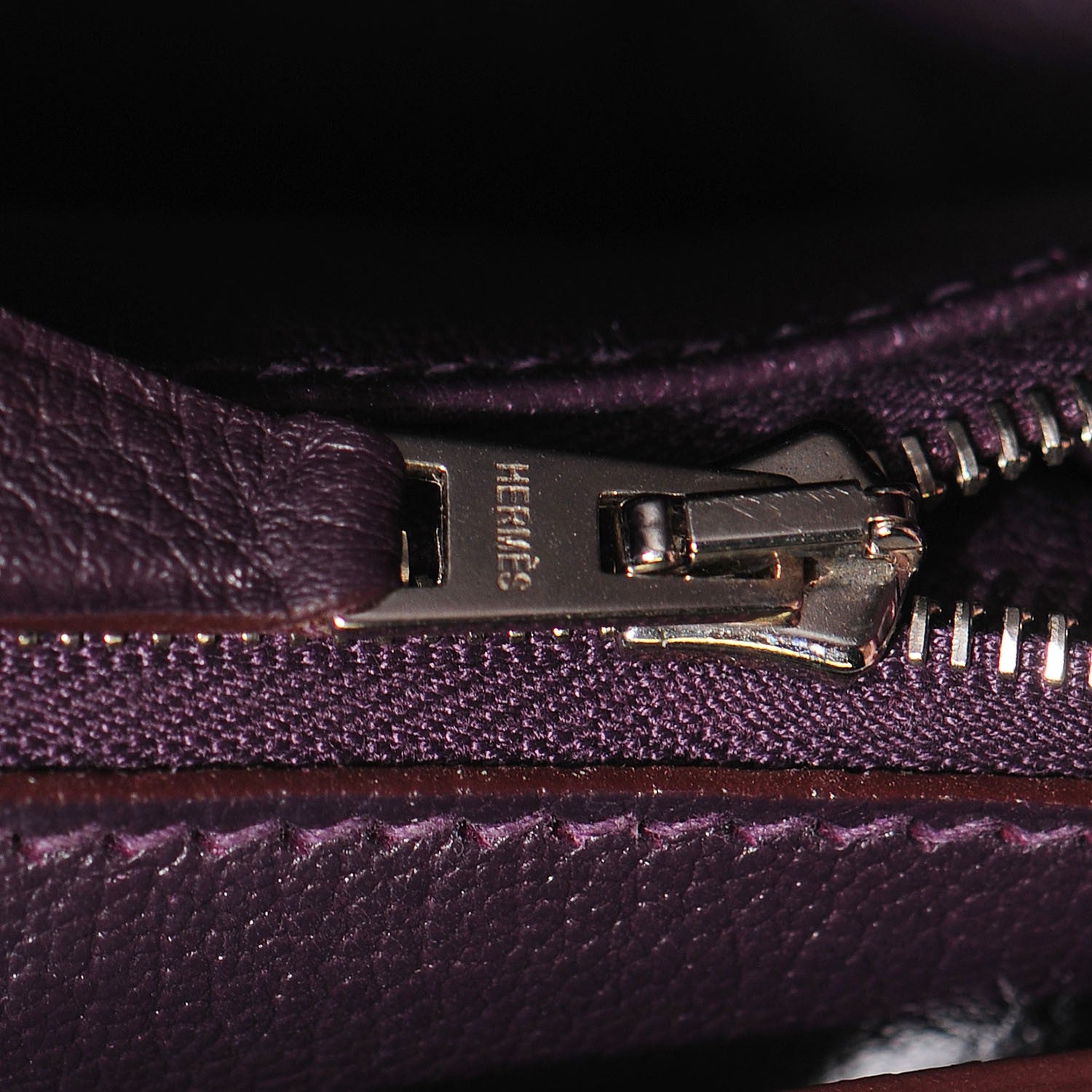 Hermes Taurillon Clemence Birkin 35 Raisin 55 of 58