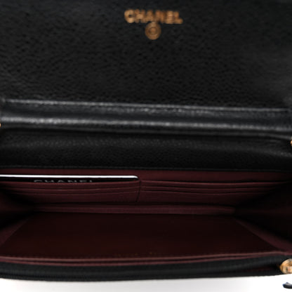 Chanel Caviar Quilted Wallet on Chain WOC Black 5 of 12