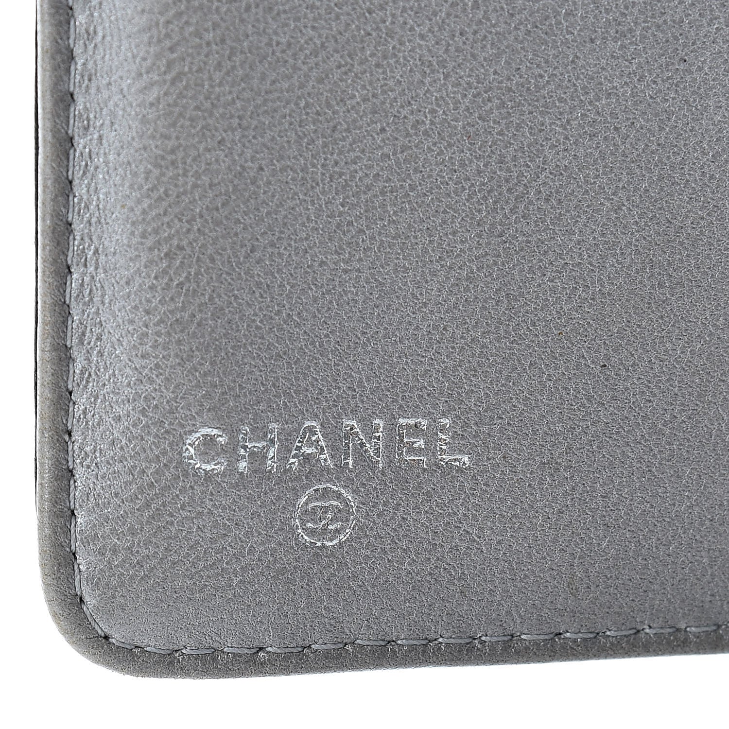 Chanel Lambskin Camellia Embossed Zipped Pocket Wallet Black 6 of 19