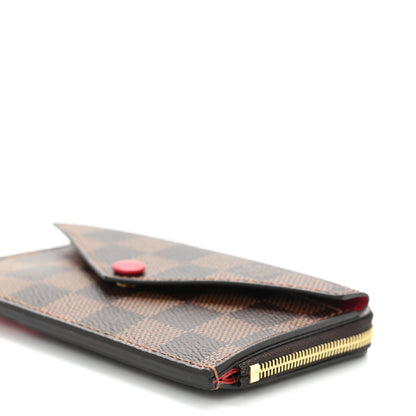 Louis Vuitton Damier Ebene Recto Verso Card Holder Red 7 of 10