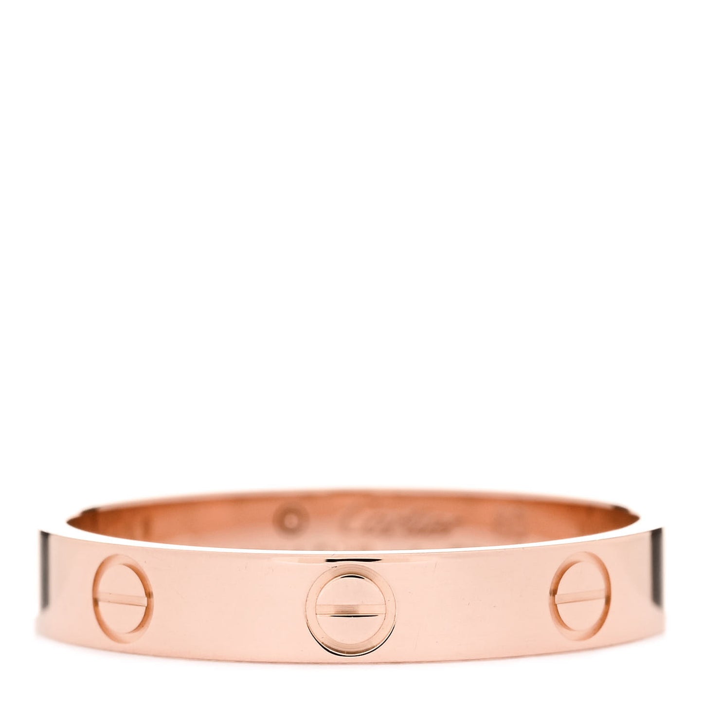 18K Pink Gold 3.5mm LOVE Wedding Band Ring 60 9