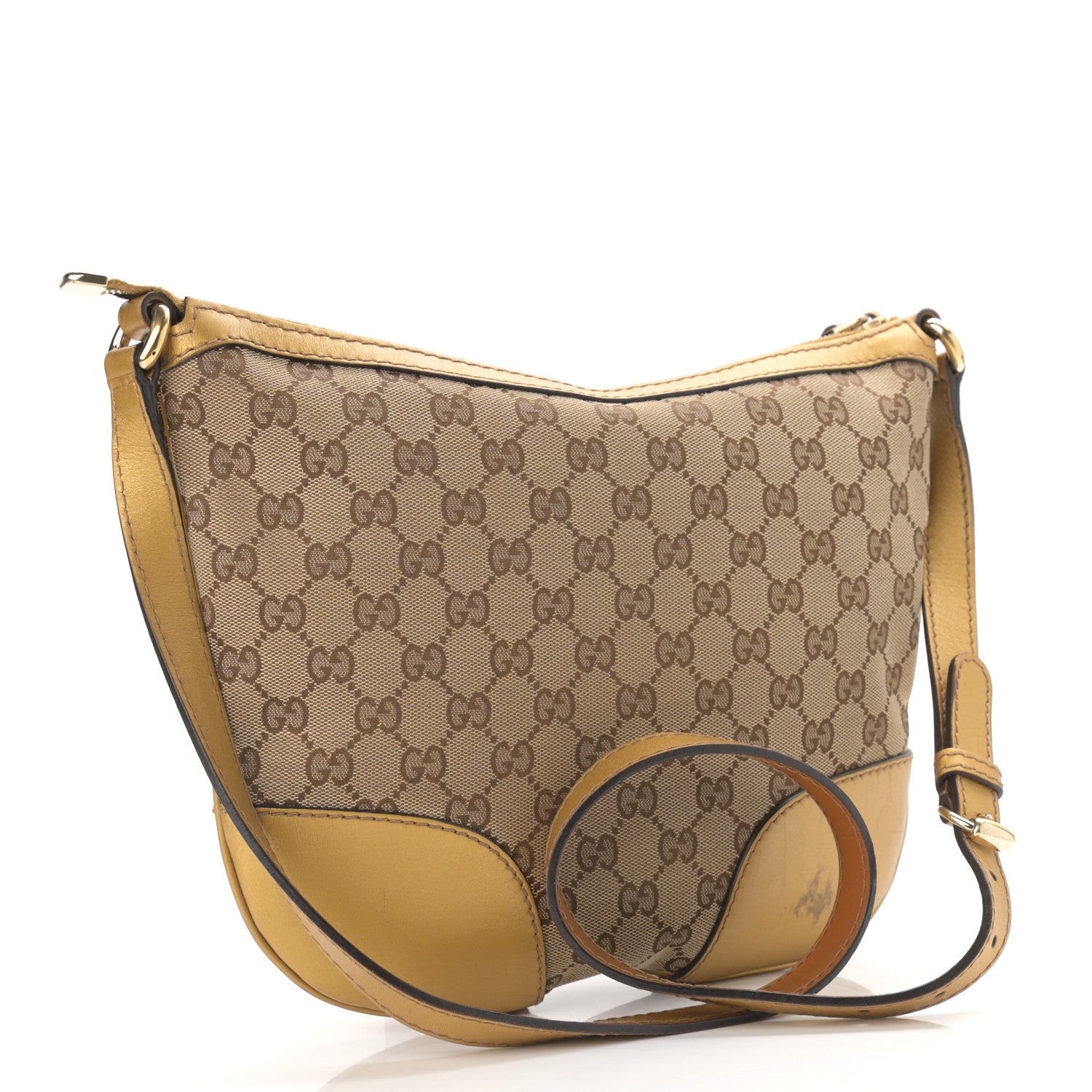 Gucci Monogram Small Lovely Heart Messenger Gold 3 of 12