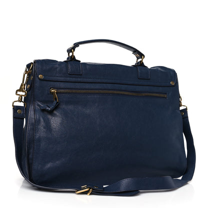 Proenza Schouler Lambskin Large PS1 Plus Zip Satchel Indigo 3 of 8