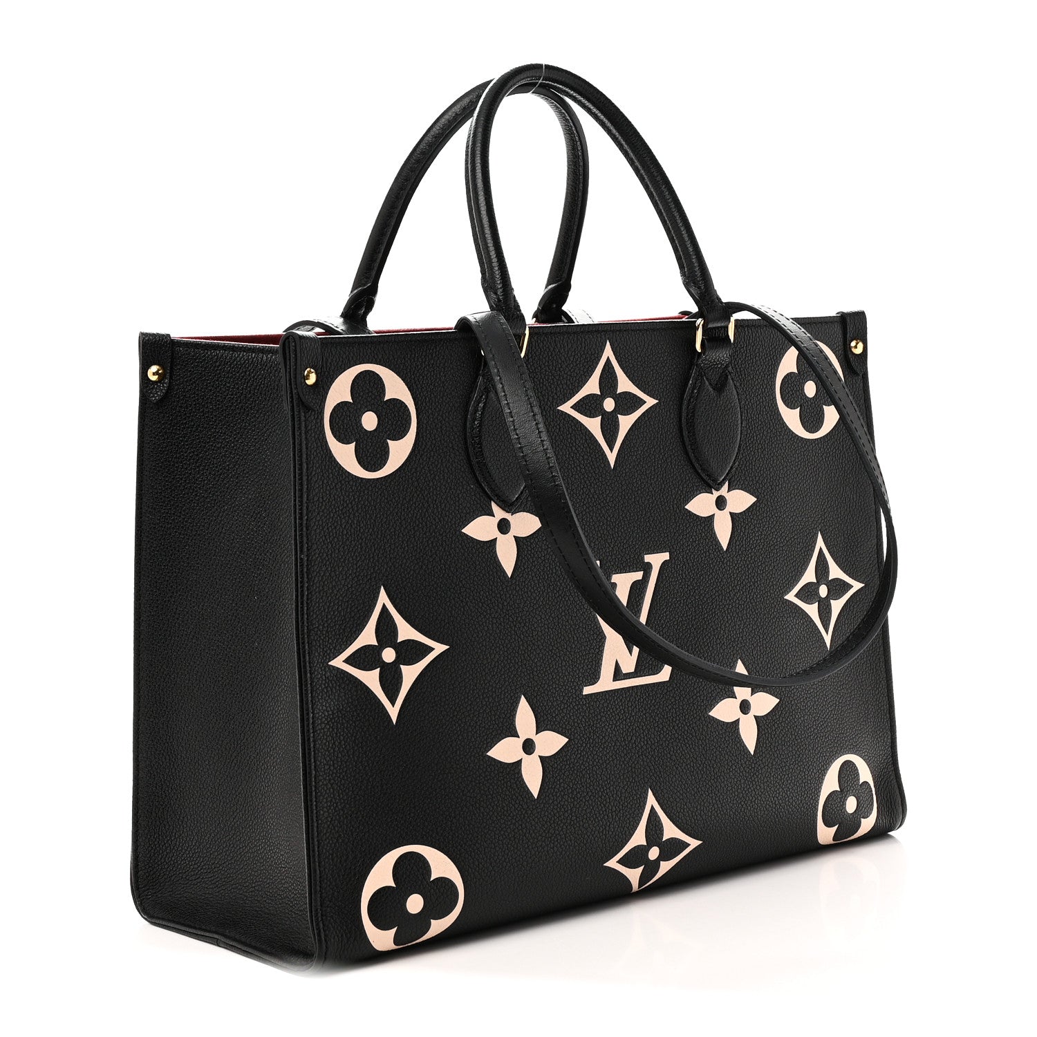 Louis Vuitton Empreinte Monogram Giant Onthego MM Black Beige 3 of 10