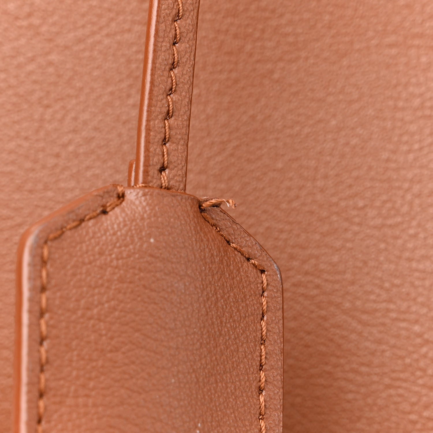 Saint Laurent Calfskin Large Shopping Tote Dark Tan 10 of 17