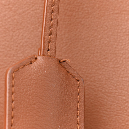 Saint Laurent Calfskin Large Shopping Tote Dark Tan 10 of 17