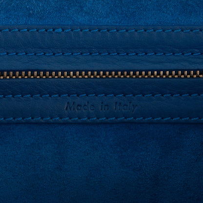 Celine Supple Calfskin Medium Phantom Luggage Royal Blue 6 of 7
